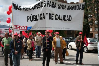 LA FSSA DE CCOO EN EL 1 DE MAYO